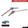 RCAWD Front Axle U-Joint 130mm Drive Shaft Set for 1/10 Losi Baja Rey Upgrades LOS03020V2, Hopups Parts for #LOS232009 Silver view 2