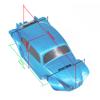 SANTAIZI 313mm Wheelbase RC Body Beetle LEXAN PC Shell Width 200mm for MT and Crawler Car (Clear Body) view 4