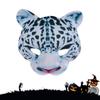 Abaodam Halloween Leopard Half Face Masquerade Masks Animal for Halloween Carnival Party Dress Up Costume Props view 2