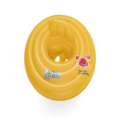 Bestway Swim Safe ABC WonderSplash Round 3-Ring Inflatable Baby Boat