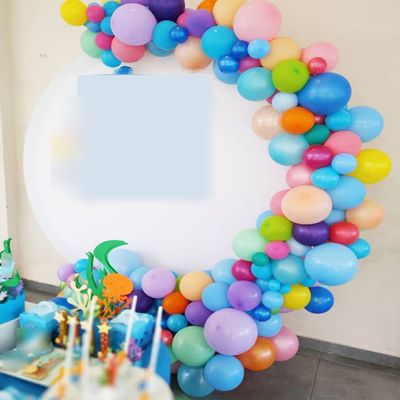 100PCS Assorted Balloons Garland Arch Kit for Little Shark Party Pool Party Birthday Baby Shower Decorations