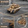 Fistone 1/24 RC Battle Tank Set - Remote Control T90 & Leopard Tanks with Realistic Sounds, Lights, Life Indicators, and Spray Effects - Military Toy for Kids & Adults view 2