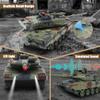 Fistone 1/24 RC Battle Tank Set - Remote Control T90 & Leopard Tanks with Realistic Sounds, Lights, Life Indicators, and Spray Effects - Military Toy for Kids & Adults view 3