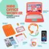 Born Toys Pretend Play Home Office Set for Ages 3-7 - Includes Toy Laptop, Phone, Calculator, Pop It & Headset view 2