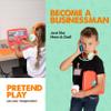 Born Toys Pretend Play Home Office Set for Ages 3-7 - Includes Toy Laptop, Phone, Calculator, Pop It & Headset view 3