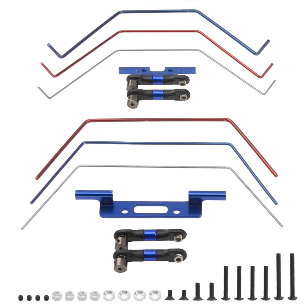 ShareGoo RC Sway Bar Kit Front & Rear Anti-Roll Bar Wide Sway Bar Compatible with 1/10 Traxxas Slash 2WD RC Car