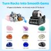 K1 Pro Professional Cutting-Edge Brushless Motor Advanced Rock Tumbler Polisher Kit, Large 2.5Lb Barrel with 3-Speed & 9-Day Timer, Includes All Accessories, Ideal Gift for Adults & Collectors view 3