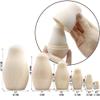AEVVV Blank Russian Nesting Dolls 4.3" Lot of 5 Sets by 6 pcs - Unpainted Nesting Dolls - Unfinished Wood to Paint - Russian Matryoshkas to Paint view 2