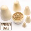 AEVVV Blank Russian Nesting Dolls 4.3" Lot of 5 Sets by 6 pcs - Unpainted Nesting Dolls - Unfinished Wood to Paint - Russian Matryoshkas to Paint view 4