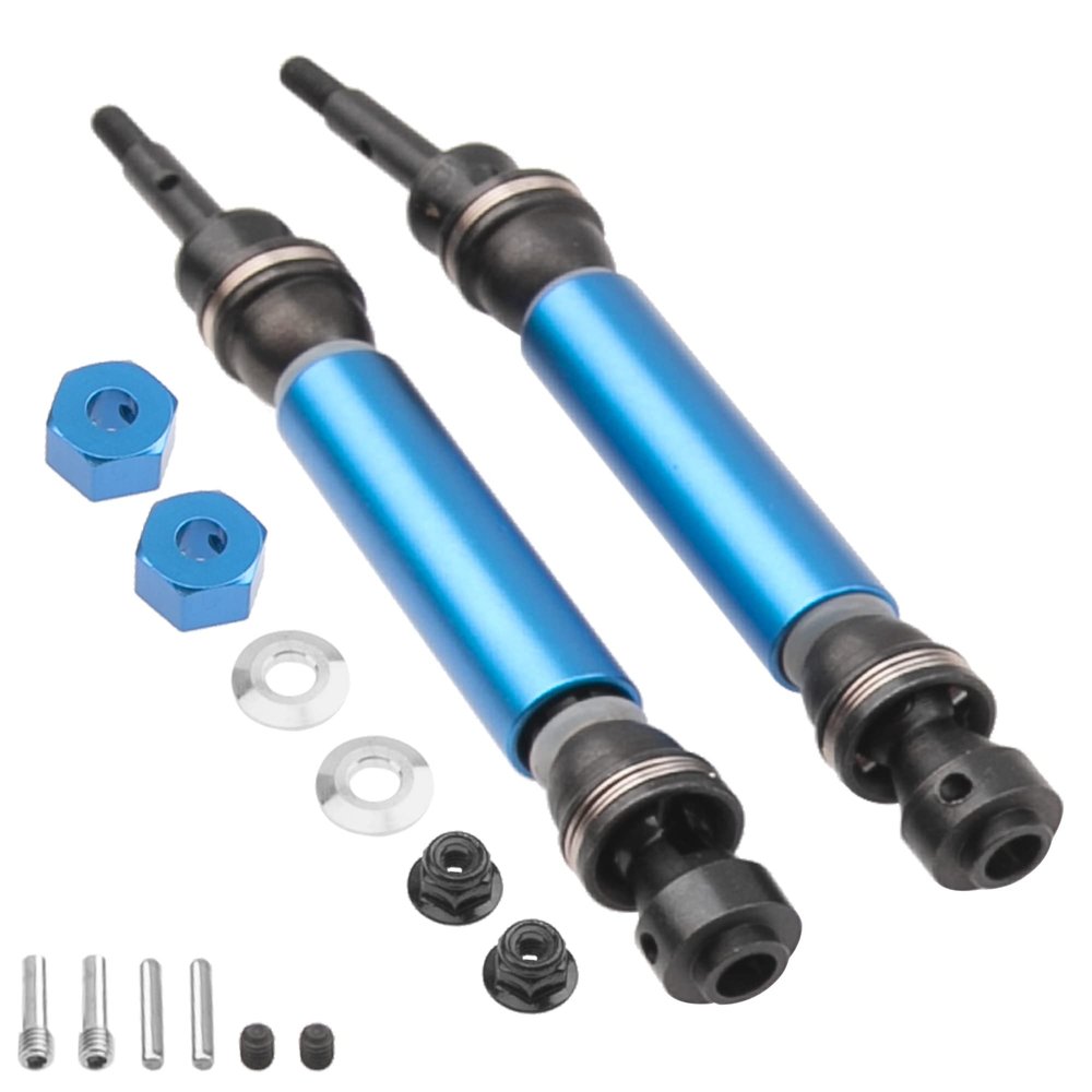 2Pcs ShareGoo Rear CVD Steel Drive Shaft Transmission Axle Compatible with Horizon Ecx 1/10 2WD Ruckus Axe Brutus Circuit Crush K&N Torment 1/10 RC Car (Sky Blue)