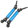 2Pcs ShareGoo Rear CVD Steel Drive Shaft Transmission Axle Compatible with Horizon Ecx 1/10 2WD Ruckus Axe Brutus Circuit Crush K&N Torment 1/10 RC Car (Sky Blue) view 2