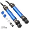 2Pcs ShareGoo Rear CVD Steel Drive Shaft Transmission Axle Compatible with Horizon Ecx 1/10 2WD Ruckus Axe Brutus Circuit Crush K&N Torment 1/10 RC Car (Dark Blue) view 1
