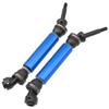 2Pcs ShareGoo Rear CVD Steel Drive Shaft Transmission Axle Compatible with Horizon Ecx 1/10 2WD Ruckus Axe Brutus Circuit Crush K&N Torment 1/10 RC Car (Dark Blue) view 2