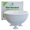 Kickstand One-Handed Adjustable Bowl | Bowl for Securing Individuals with Eating with One Hand | Microwave, Dishwasher Safe, Stackable, 1 Pack White view 2