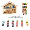 Agatige 16pcs Dollhouse Potted Plants, Resin Miniature Dollhouse Plants for 1:12 Dollhouse view 4