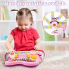Kids Guitar, Electric Toddler Baby Music Toys for Ages 2-4 with Piano Mode Strap and Lights Child Musical Instruments Ideal for 2+ Year Old Girls Boys Birthday view 2