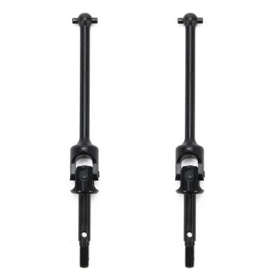 RCAWD Front Driveshaft Set U-Joint for 1/8 Losi LMT Upgrades, 4X4 Solid Axle Monster Truck #LOS04021, #LOS04022, Universal Drive Shafts Parts for #LOS242048 Black