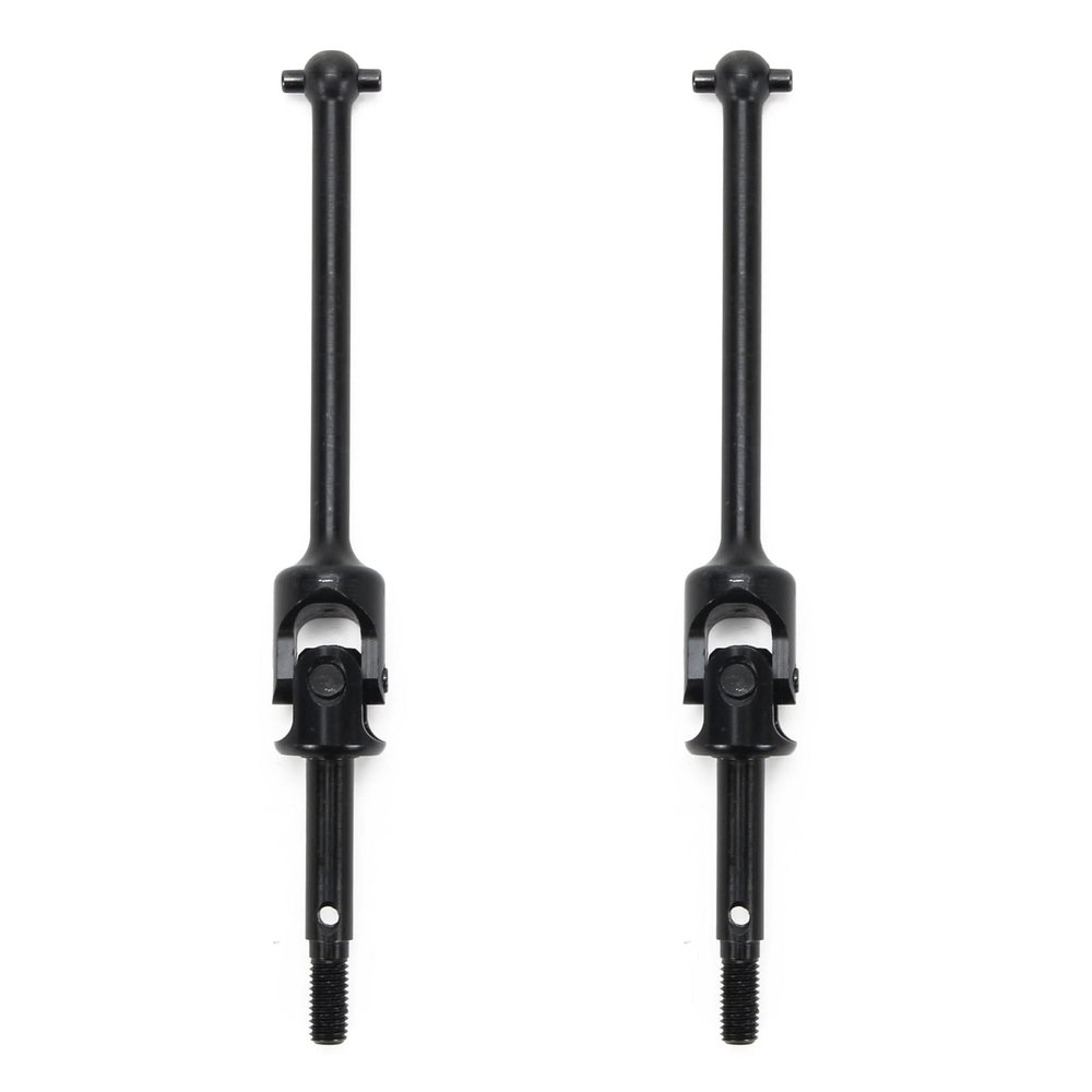 RCAWD Front Driveshaft Set U-Joint for 1/8 Losi LMT Upgrades, 4X4 Solid Axle Monster Truck #LOS04021, #LOS04022, Universal Drive Shafts Parts for #LOS242048 Black