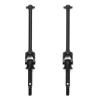 RCAWD Front Driveshaft Set U-Joint for 1/8 Losi LMT Upgrades, 4X4 Solid Axle Monster Truck #LOS04021, #LOS04022, Universal Drive Shafts Parts for #LOS242048 Black view 1