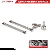 RCAWD Rear Driveshaft Set for 1/8 Losi LMT Upgrades, Dogbones & Diff Outdrive Drive Shafts for 4X4 Solid Axle Monster Truck #LOS04021, #LOS04022, Parts for #LOS242038, #LOS242049 Silver view 4