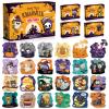 Shemira Halloween Party Favor for Kids, 24 Pack Jigsaw Puzzles in Halloween Theme Designs for Trick or Treating, Halloween Goodie Bag Filler,Miniatures Novelty Toy, School Classroom Reward view 1