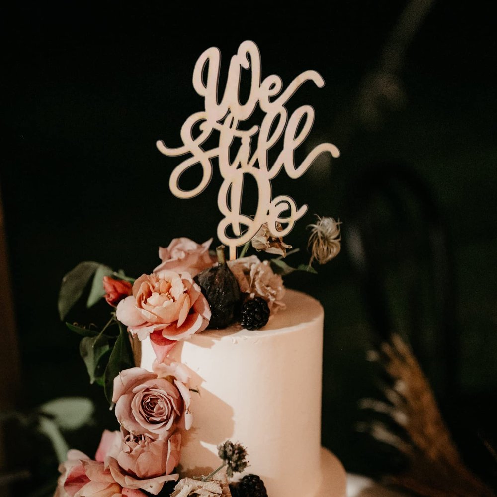 We Still Do - Wedding Cake Toppers & Smash Cake Topper, First Anniversary
