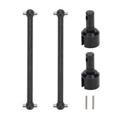 RCAWD Rear Driveshaft Set for 1/8 Losi LMT Upgrades, Dogbones & Diff Outdrive Drive Shafts for 4X4 Solid Axle Monster Truck #LOS04021, #LOS04022, Parts for #LOS242049, #LOS242038 Black