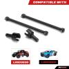 RCAWD Rear Driveshaft Set for 1/8 Losi LMT Upgrades, Dogbones & Diff Outdrive Drive Shafts for 4X4 Solid Axle Monster Truck #LOS04021, #LOS04022, Parts for #LOS242049, #LOS242038 Black view 2