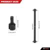 RCAWD Rear Driveshaft Set for 1/8 Losi LMT Upgrades, Dogbones & Diff Outdrive Drive Shafts for 4X4 Solid Axle Monster Truck #LOS04021, #LOS04022, Parts for #LOS242049, #LOS242038 Black view 3