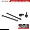 RCAWD Rear Driveshaft Set for 1/8 Losi LMT Upgrades, Dogbones & Diff Outdrive Drive Shafts for 4X4 Solid Axle Monster Truck #LOS04021, #LOS04022, Parts for #LOS242049, #LOS242038 Black view 4