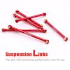 ZIWIJE Suspension Links Steering Links Set Aluminum for Axial SCX24 C10 AXI00001 AXI00002 (Red) view 3