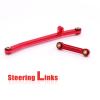 ZIWIJE Suspension Links Steering Links Set Aluminum for Axial SCX24 C10 AXI00001 AXI00002 (Red) view 4