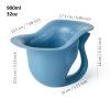EASICOZI Potty for Newborn Baby Potty Training; for Diaper Free Baby Elimination Communication Indoor & Outdoor; Attractive Fish Shape (Blue) view 2