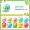 Sotiff Stress Balls for Adults - 100 Pcs Colorful Foam Stress Relief Gift Toys with Motivational Quotes - Bulk Squeeze Balls for Office Relief Employee Appreciation(Ten Colors,Team Building) view 3