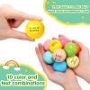 Sotiff Stress Balls for Adults - 100 Pcs Colorful Foam Stress Relief Gift Toys with Motivational Quotes - Bulk Squeeze Balls for Office Relief Employee Appreciation(Ten Colors,Team Building) view 4