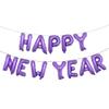 16inch Happy New Year Banner Letter 2021 Foil Balloon Banner Happy New Year Party Decoration Celebration Supplies (NEW YEAR Purple) view 1