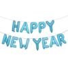 16inch Happy New Year Banner Letter 2021 Foil Balloon Banner Happy New Year Party Decoration Celebration Supplies (NEW YEAR Light Blue) view 1