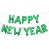 16inch Happy New Year Banner Letter 2021 Foil Balloon Banner Happy New Year Party Decoration Celebration Supplies (NEW YEAR Green) view 1