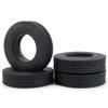 RC-Hub 4pcs Wheels Tires 22mm Rubber Tires with Foam for 1/14 Tamiya Tractor Truck Trailer RC Crawler Car view 1