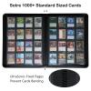 Rayvol Premium 16-Pocket 100 Card Binder, Ringless Trading Card Album Folder - Side Loading Black Page Pocket Binder for TCG -Red view 2