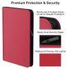 Rayvol Premium 16-Pocket 100 Card Binder, Ringless Trading Card Album Folder - Side Loading Black Page Pocket Binder for TCG -Red view 4