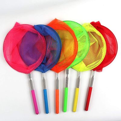 Ochine 1 Pack Colorful Telescopic Butterfly Net Set, Insect Catching Nets, Small Fishing Nets, Kids Outdoor Toy, Random Color
