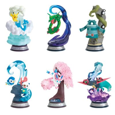 Re-ment Pokemon Swing Vignette Collection 2, Box Product, 6 Types, 6 Pieces, PVC