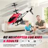 Dolanus RC Helicopters - Remote Control Helicopter Toys: One Key Take-Off/Landing, Automatic Altitude Hold, LED Light & 3.5 Channel Gyro Stabilizer, Flying Toys - Gift for Boys/Girls Kids Adults, Red view 2