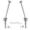 kingsea Metal Aluminum Drive Shaft, M16105 RC Front Drive Shaft Compatible with HAIBOXING1/16 16889 16889A S1601 RC Cars Trucks (Front Drive Shaft) view 4