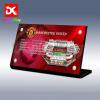 DK DISPLAYKING Acrylic Display Plaque for Old Trafford - Manchester United 10272 (Model Set is not Included) view 3