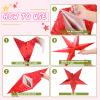 3 Pcs Foil Star Piata with a Blindfold and Bat for Kids Red Foldable Small Festive Star Piata for Toddlers Birthday Girl Boys Adults Anniversary Baby Shower view 3