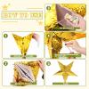 3 Pcs Foil Star Piata with a Blindfold and Bat for Kids Gold Foldable Festive Star Piata for Toddlers Birthday Girl Boys Adults Anniversary Baby Shower view 3