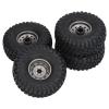 4PCS 1.7 Inch Tires Iron and Rubber RC Upgrade Accessories RC Wheel 10 Holes RC Rubber Tyre for SCX10 1/10 RC Car Parts (Grey) view 1