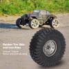 4PCS 1.7 Inch Tires Iron and Rubber RC Upgrade Accessories RC Wheel 10 Holes RC Rubber Tyre for SCX10 1/10 RC Car Parts (Grey) view 4